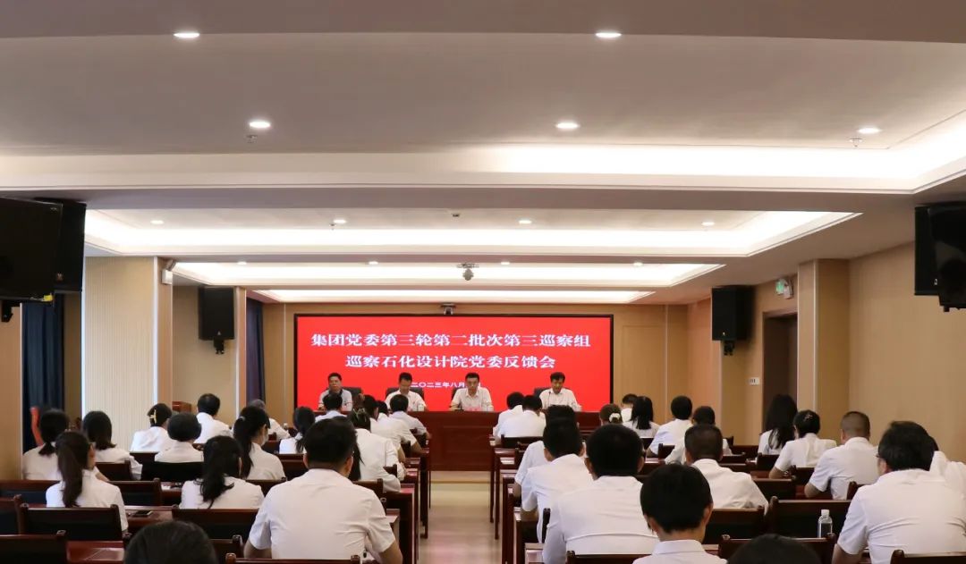 集團(tuán)黨委第三輪第二批次第三巡察組向石化設(shè)計院黨委反饋巡察情況
